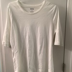 Duluth Trading Company short sleeve white tee, size: large.